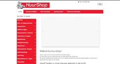 Desktop Screenshot of huurshop.com